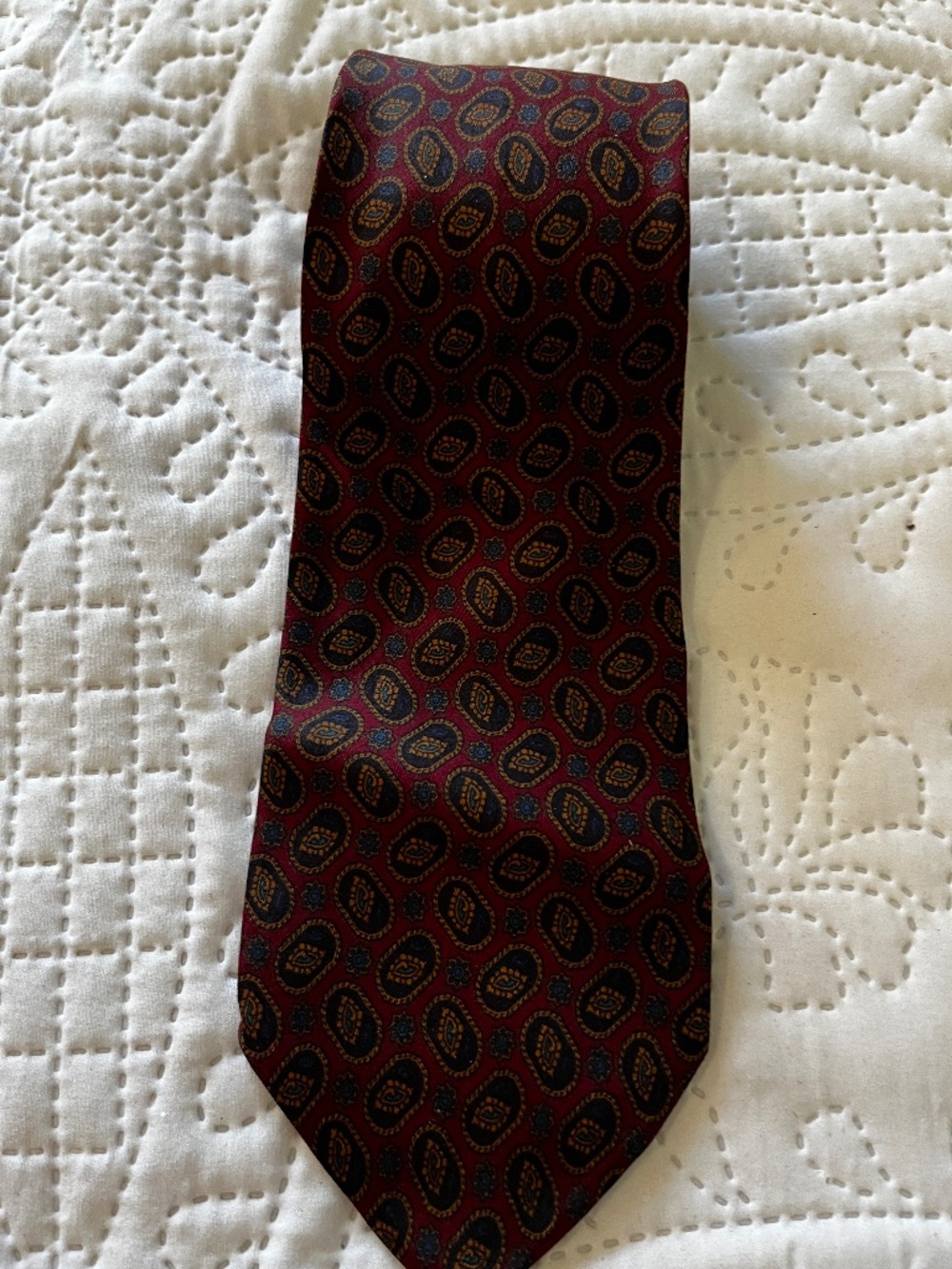 Jasco Made in Italy 100% Silk Mens Tie Multicolor